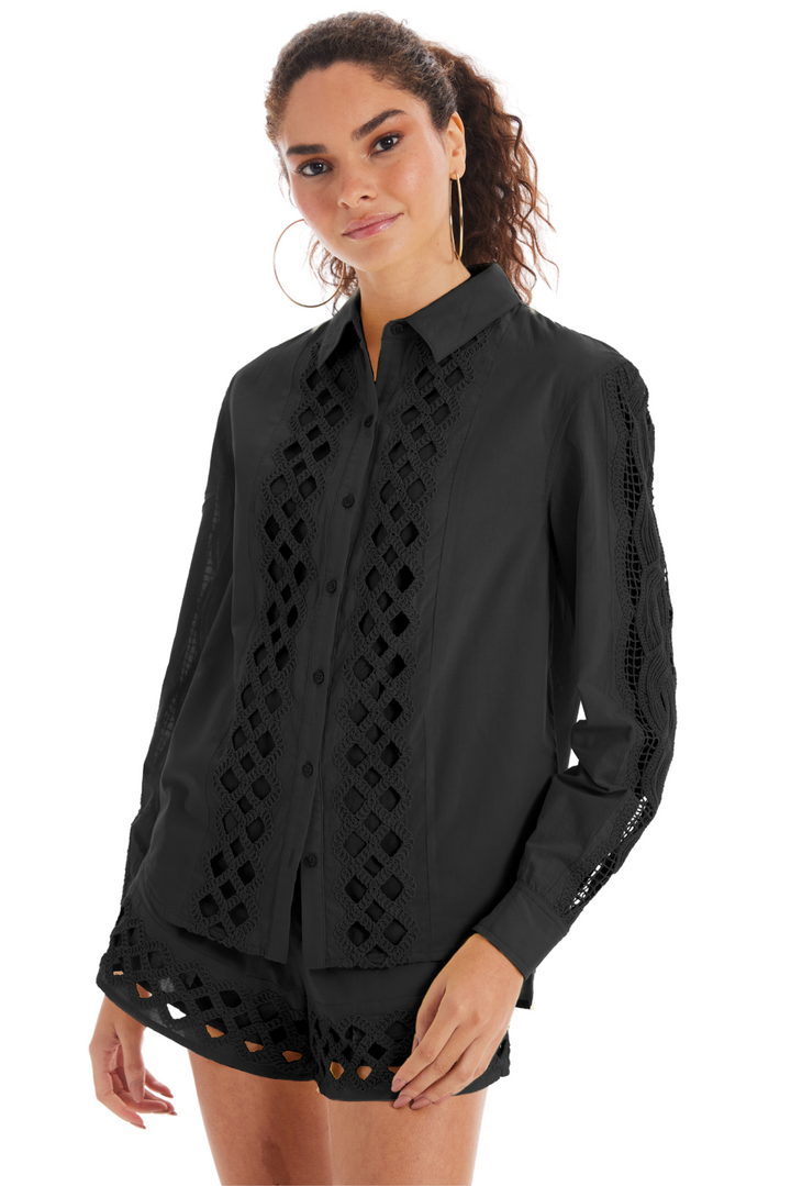 EYELET NINA SHIRT