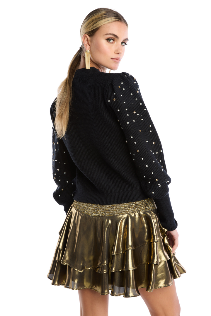 RHINESTONE CHARLOTTE SWEATER