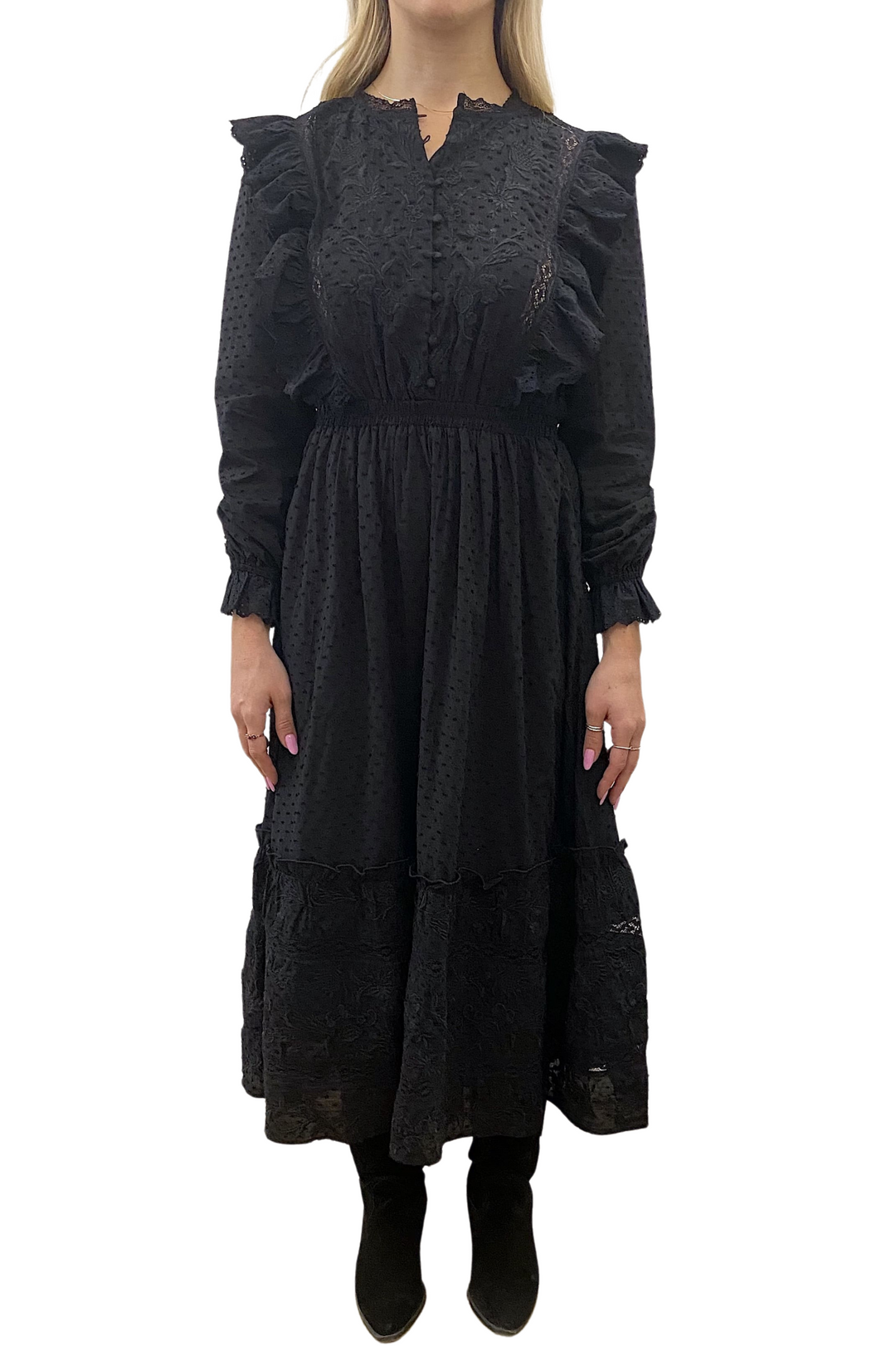 TALIA MAXI DRESS - BLACK