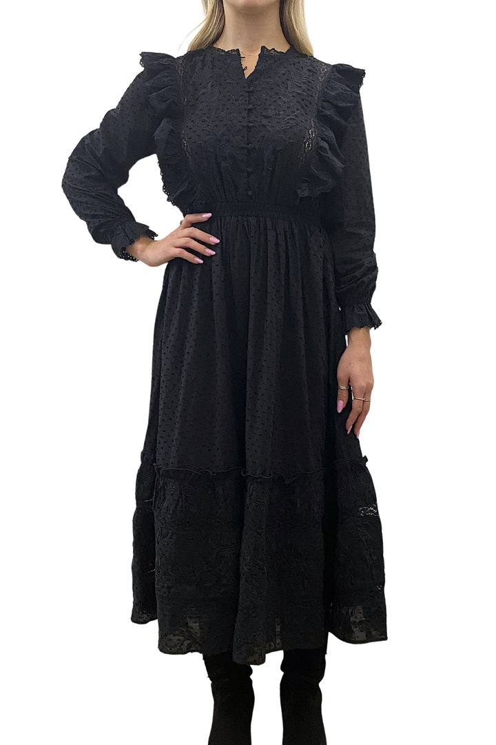 TALIA MAXI DRESS - BLACK
