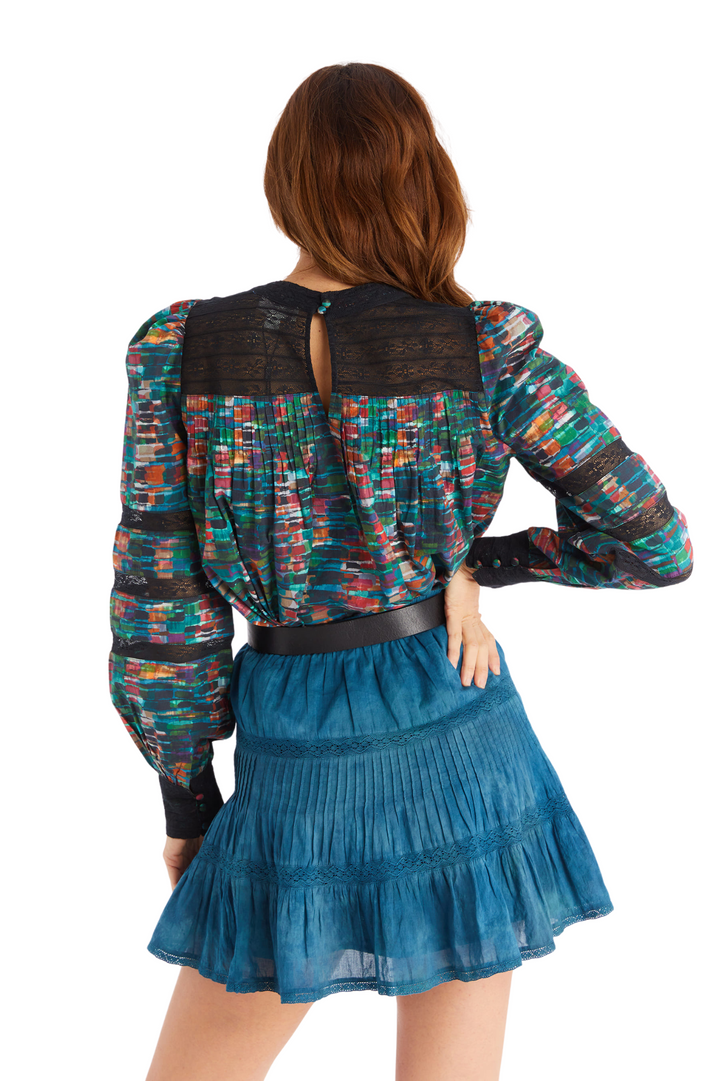 EMMIE MINI SKIRT - TEAL
