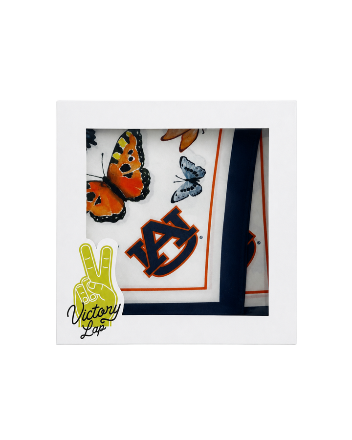 Auburn University - Butterfly Square Silk Scarf