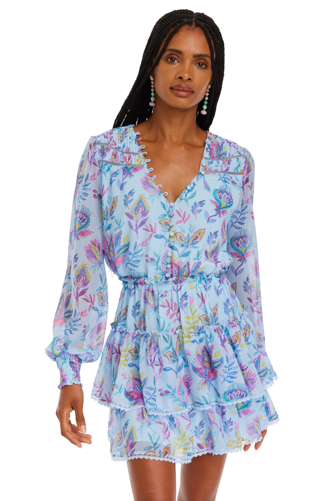 Allison floral sweater sales dress