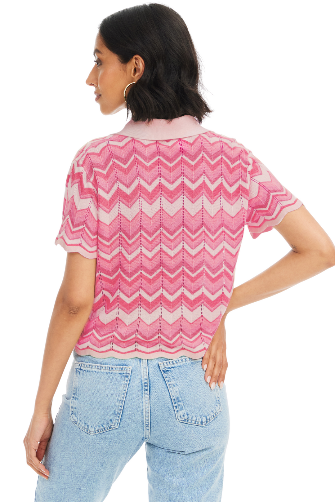 CHEVRON KNIT PULLOVER