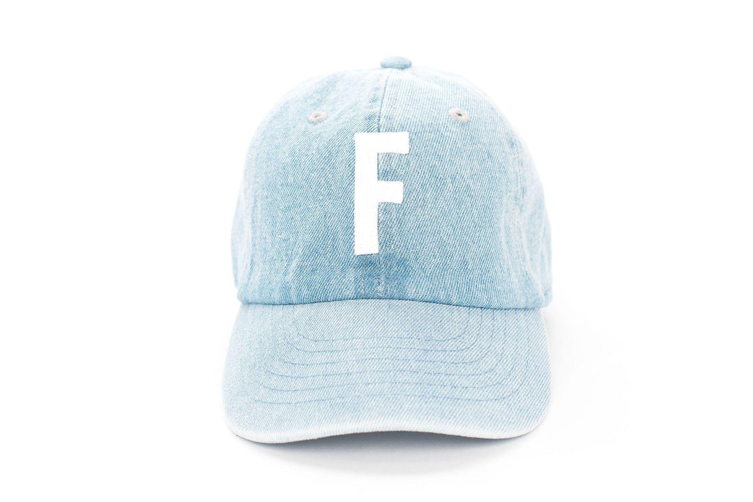 Denim Letter Baseball Hat