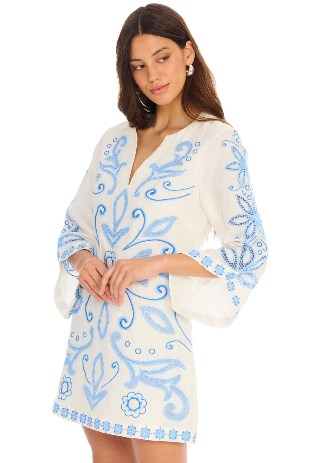 EMBROIDERED ALINA DRESS ALLISON New York EMBROIDERED ALINA DRESS ALLISON New York
