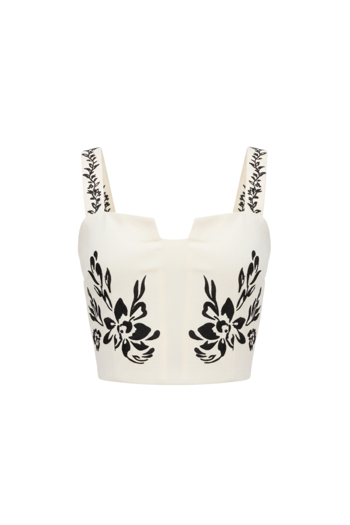 EMBROIDERED COLETTE TANK
