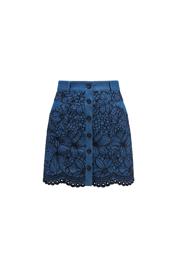 EMBROIDERED HARPER SKIRT