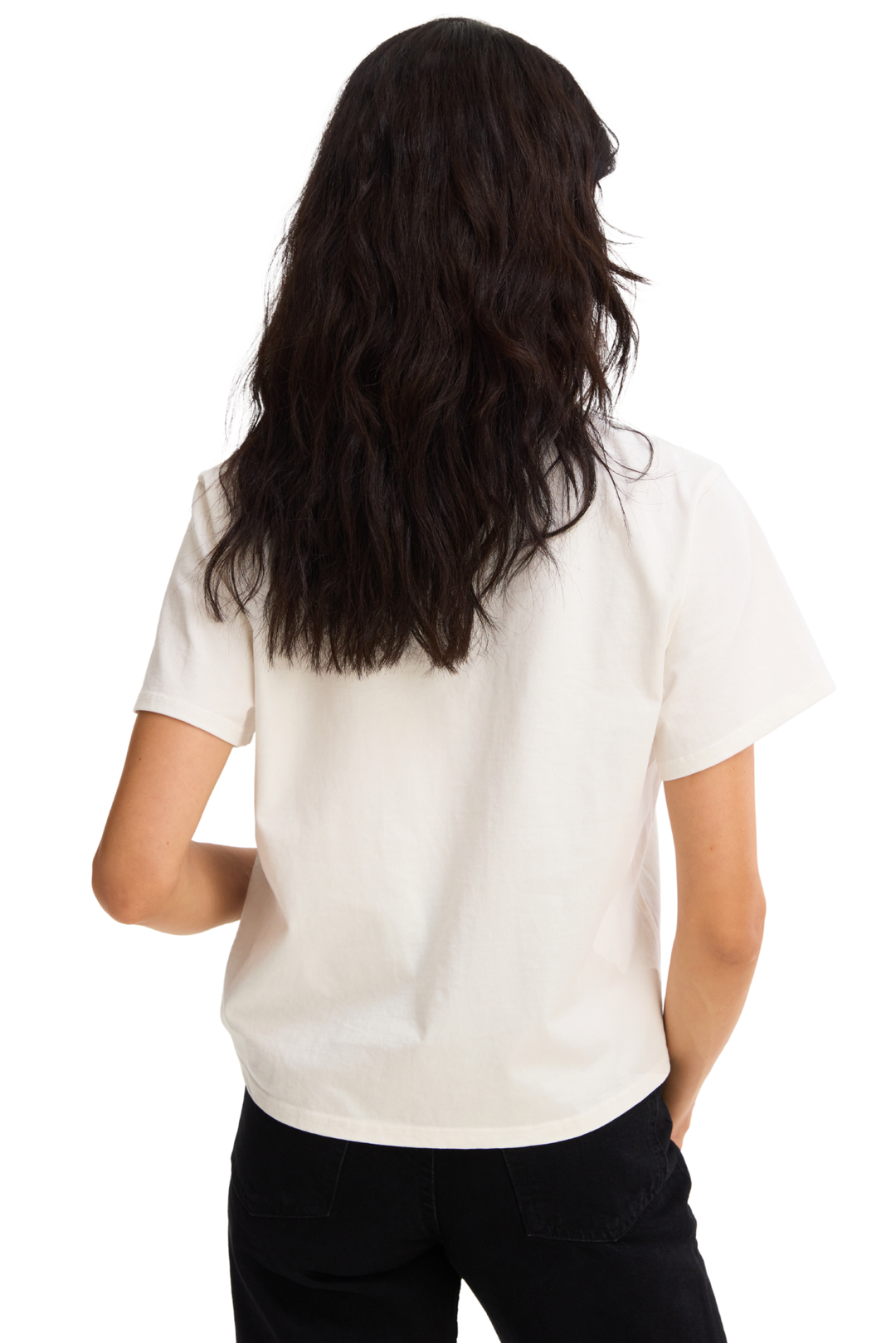 EMBROIDERED HEARTS TEE