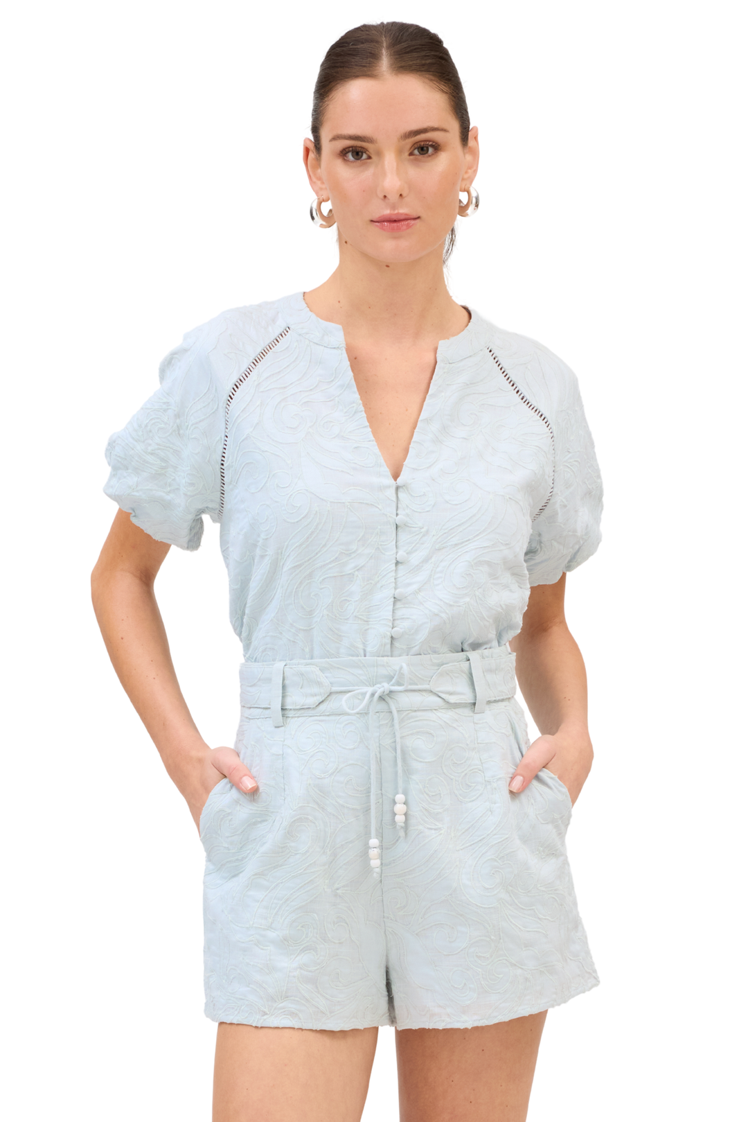 EMBROIDERED AINSLEY SHORTS
