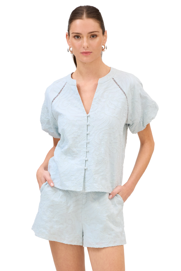 EMBROIDERED JOSEPHINE TOP
