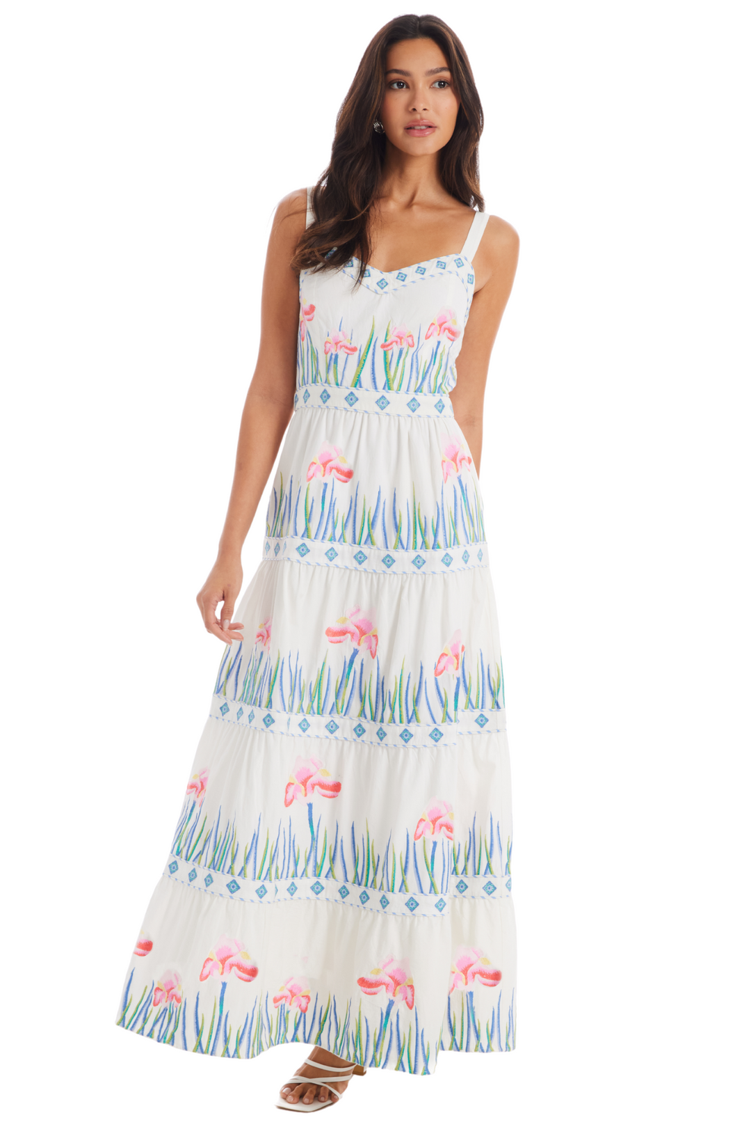 EMBROIDERED LILA DRESS