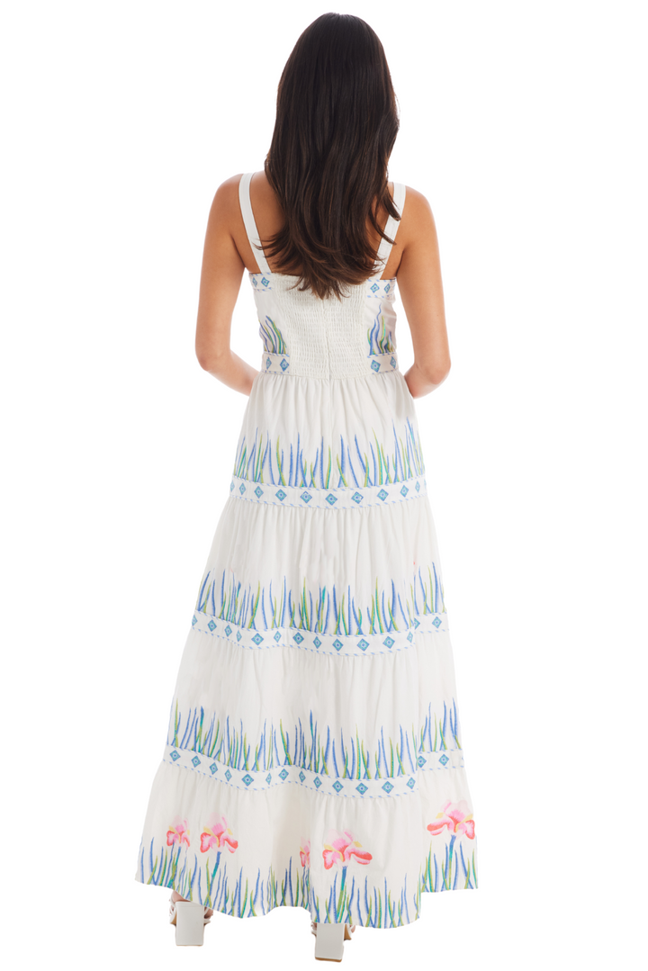 EMBROIDERED LILA DRESS