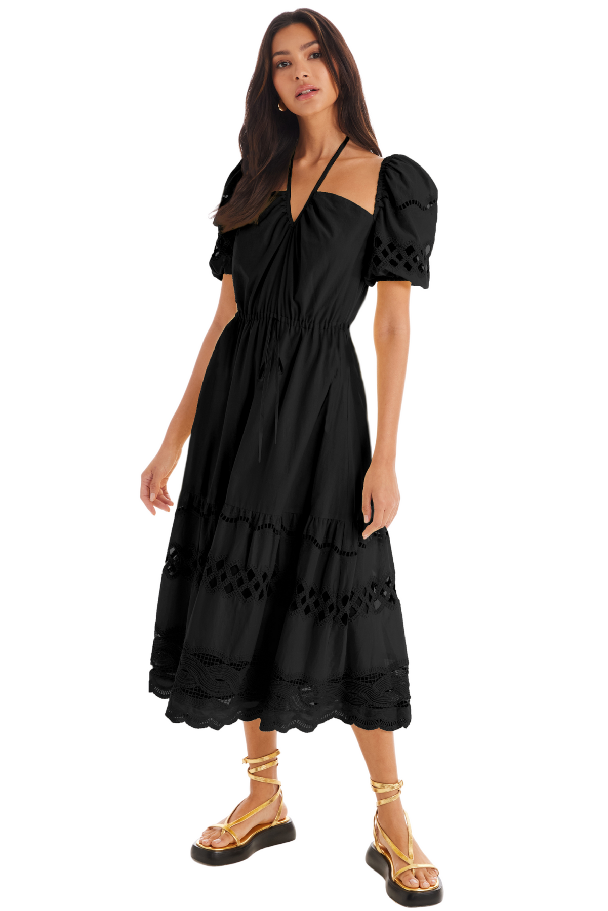 emilia midi dress Lovers and Friends Emilia Midi Dress in Cherry Red