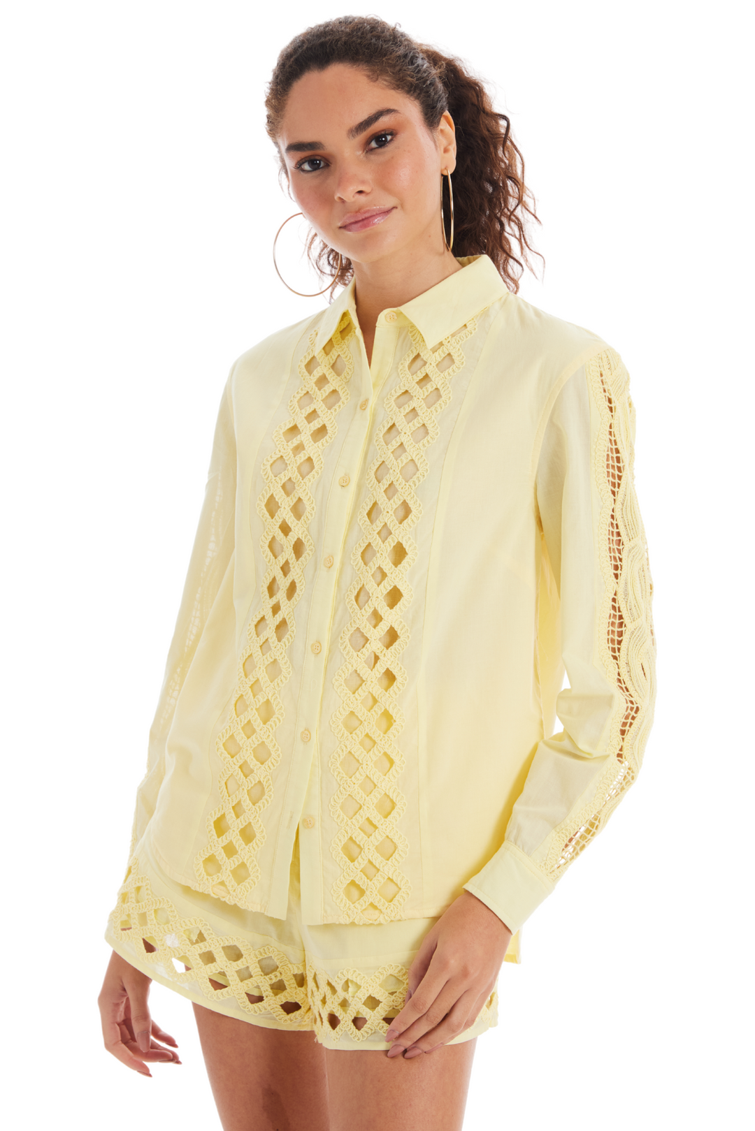 EYELET NINA SHIRT