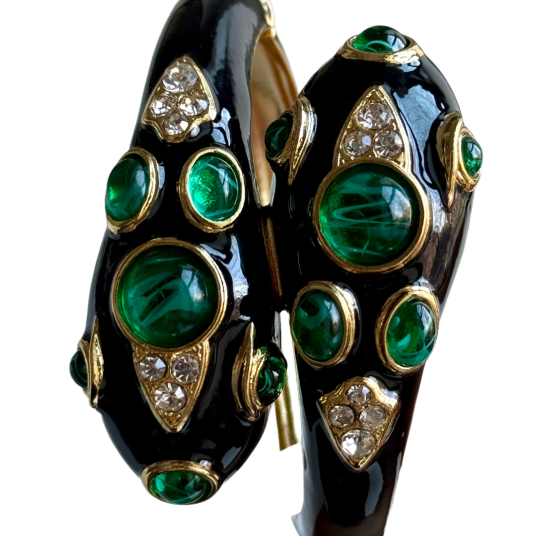 Black Double Headed Snake Bracelet
