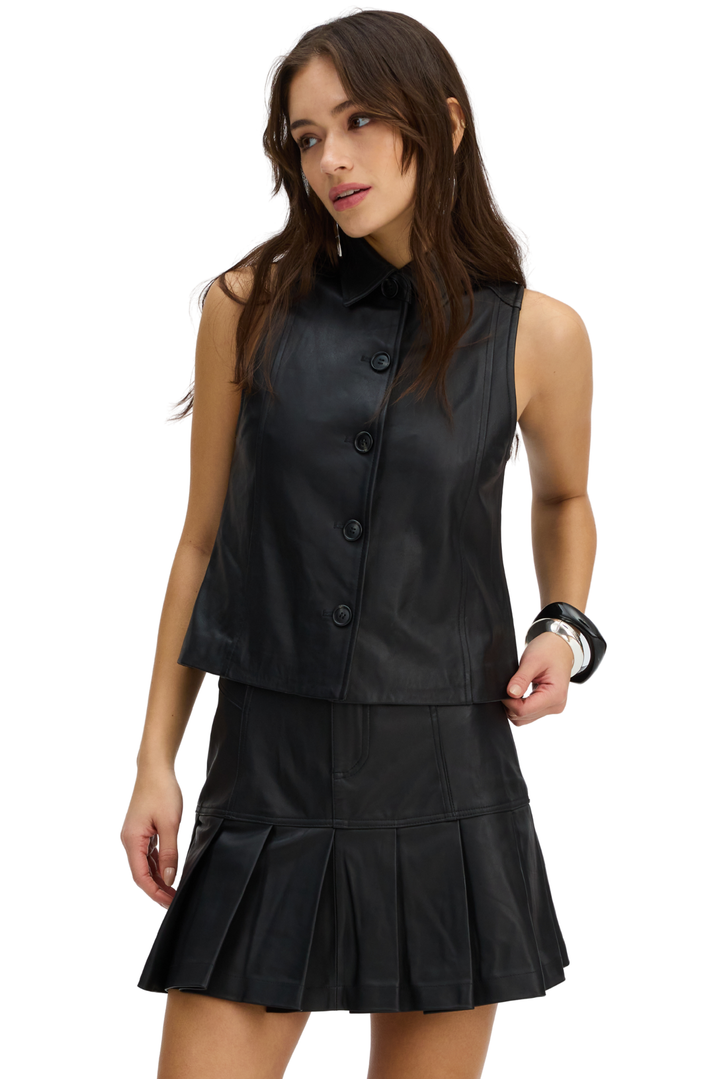 LEATHER AMARA TANK