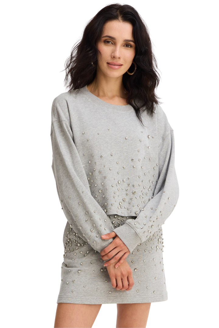 RHINESTONE MINI SKIRT