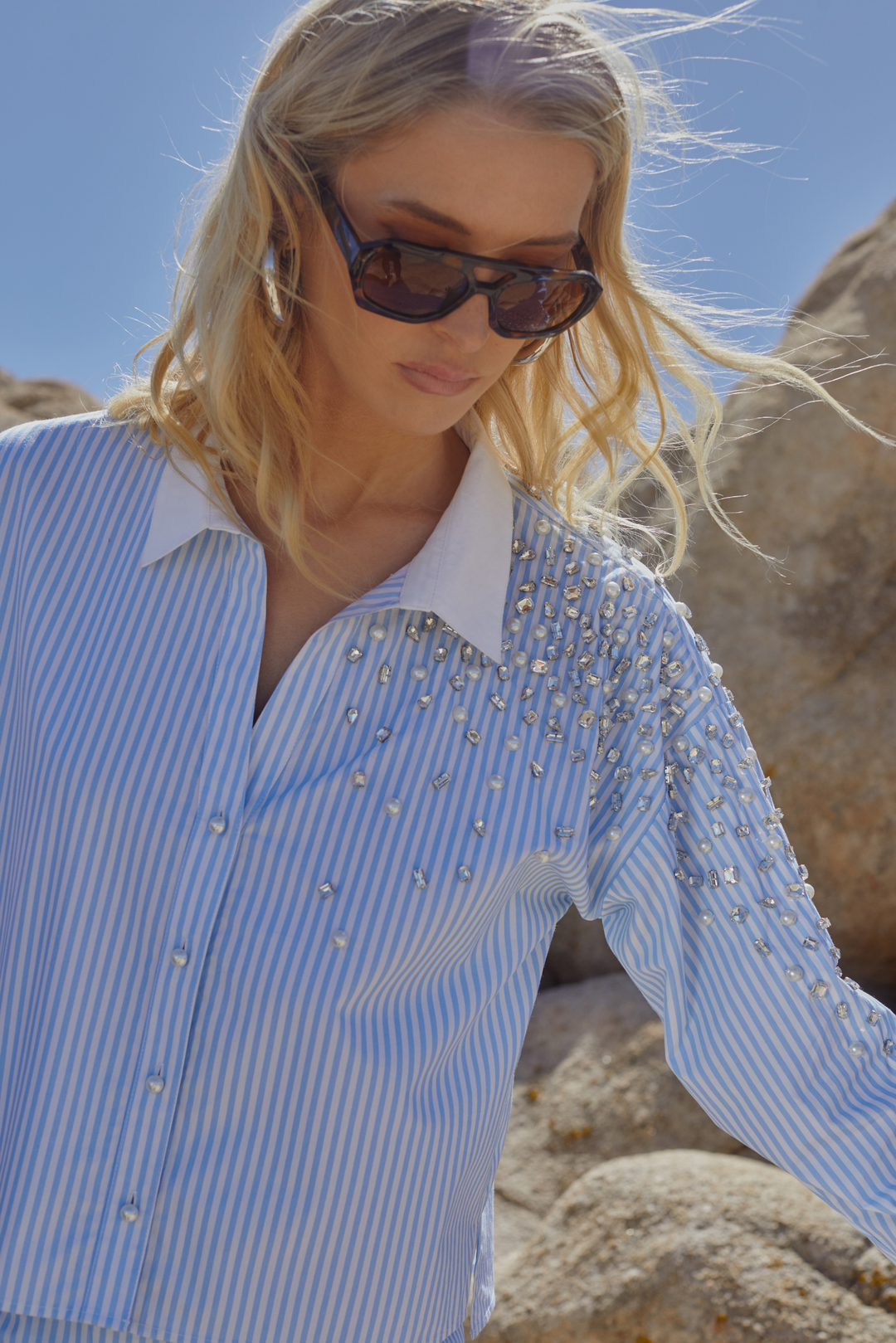 RHINESTONE EMILY TOP