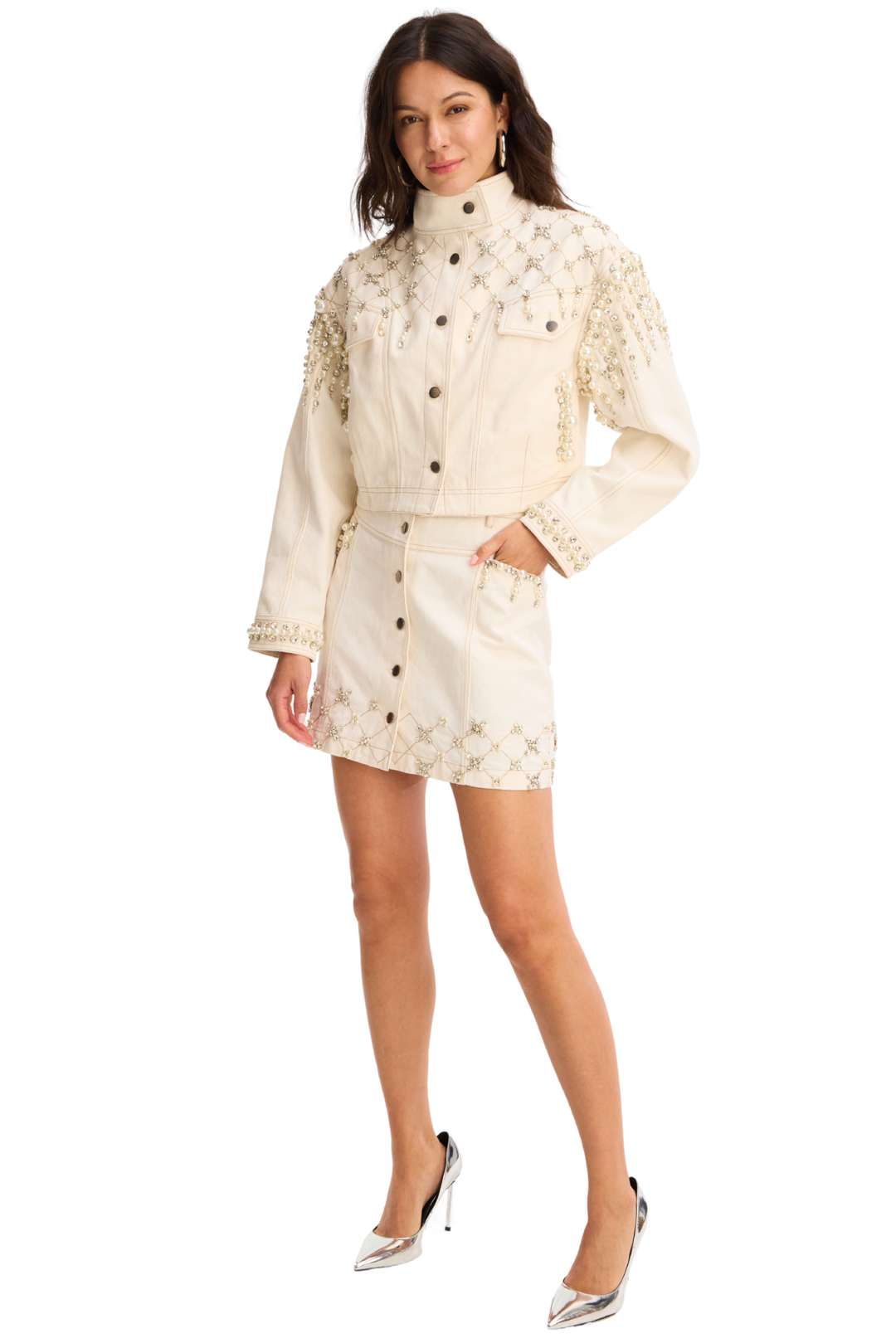 RHINSTONE HARPER SKIRT