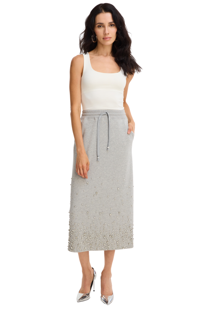 RHINESTONE MIDI SKIRT