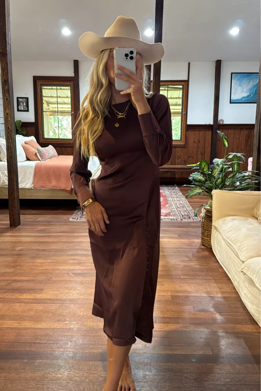 SATIN SLIP DRESS – ALLISON New York - Main Image