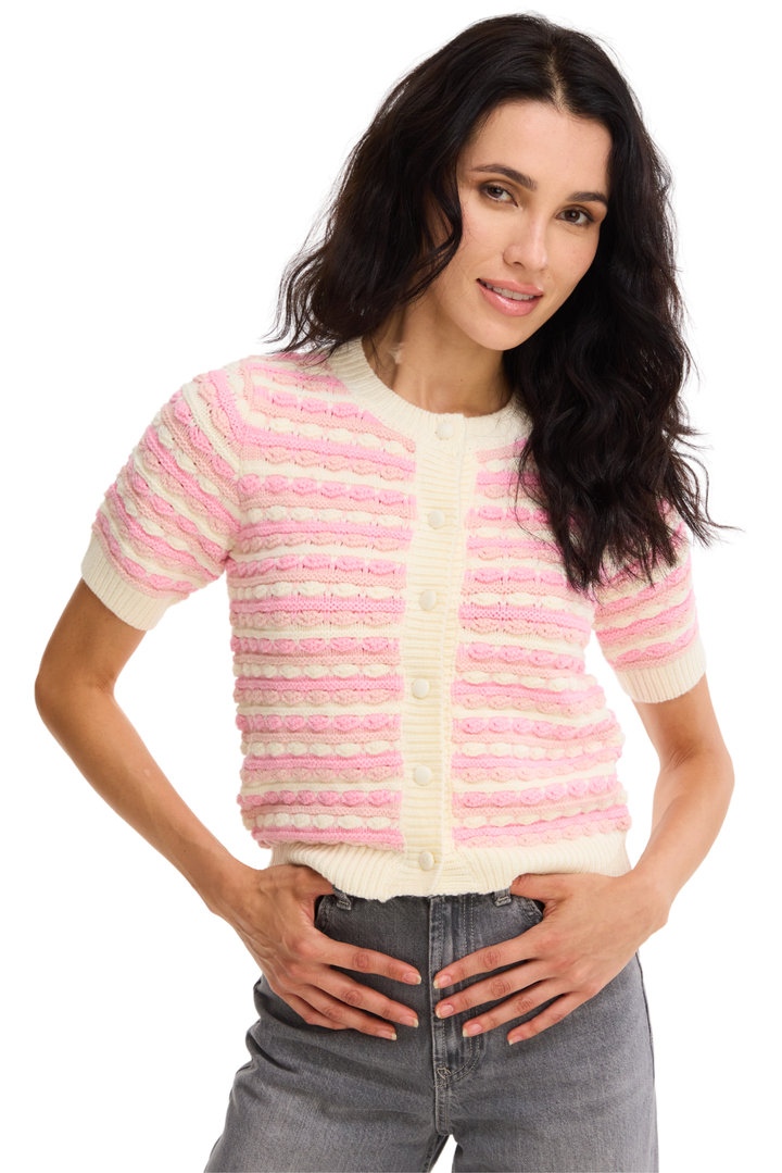 SHORT SLEEVE ADELLE CARDIGAN