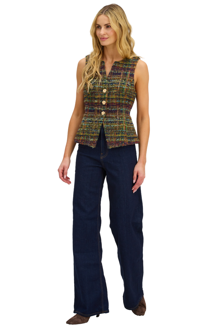 TWEED OLIVER VEST