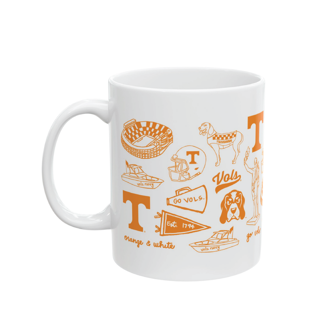 The University of Tennessee - 11 oz Porcelain Mug
