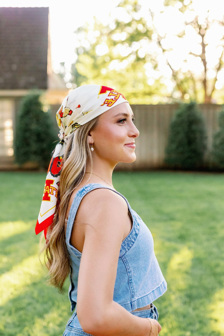 Iowa State University - Butterfly Square Silk Scarf