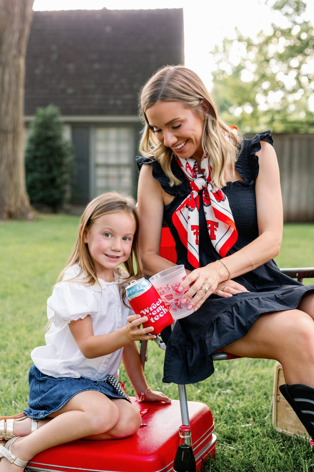 Texas Tech University - Butterfly Square Silk Scarf