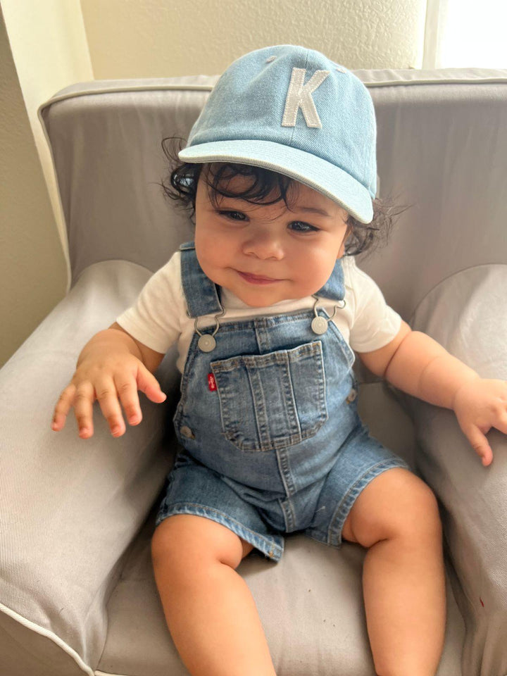 Denim Letter Baseball Hat