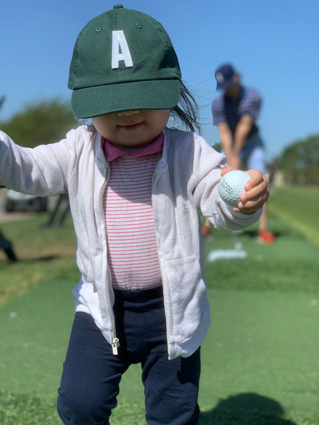 Hunter Green Letter Baseball Hat