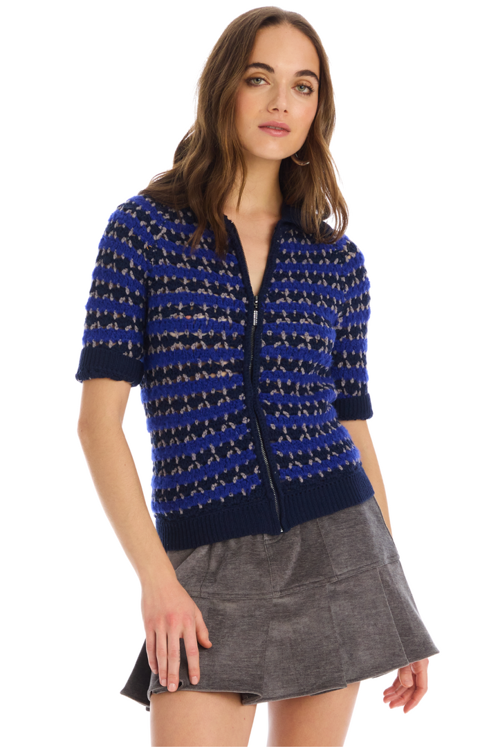 CARLYLE ZIP UP SWEATER