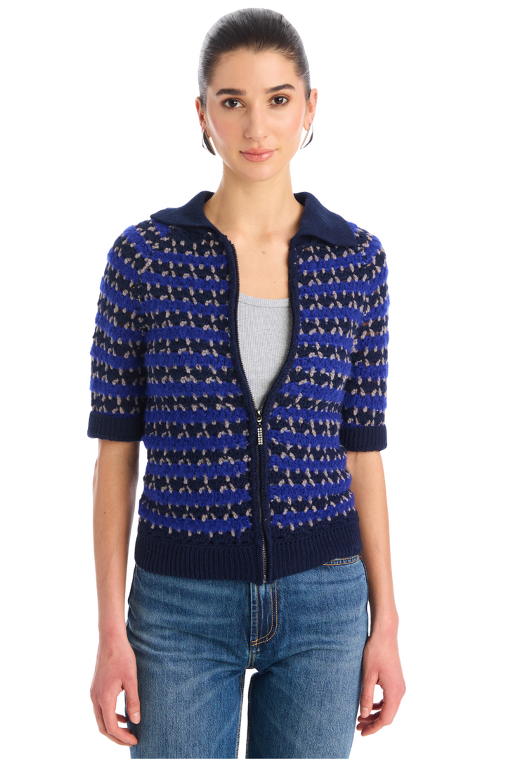 CARLYLE ZIP UP SWEATER