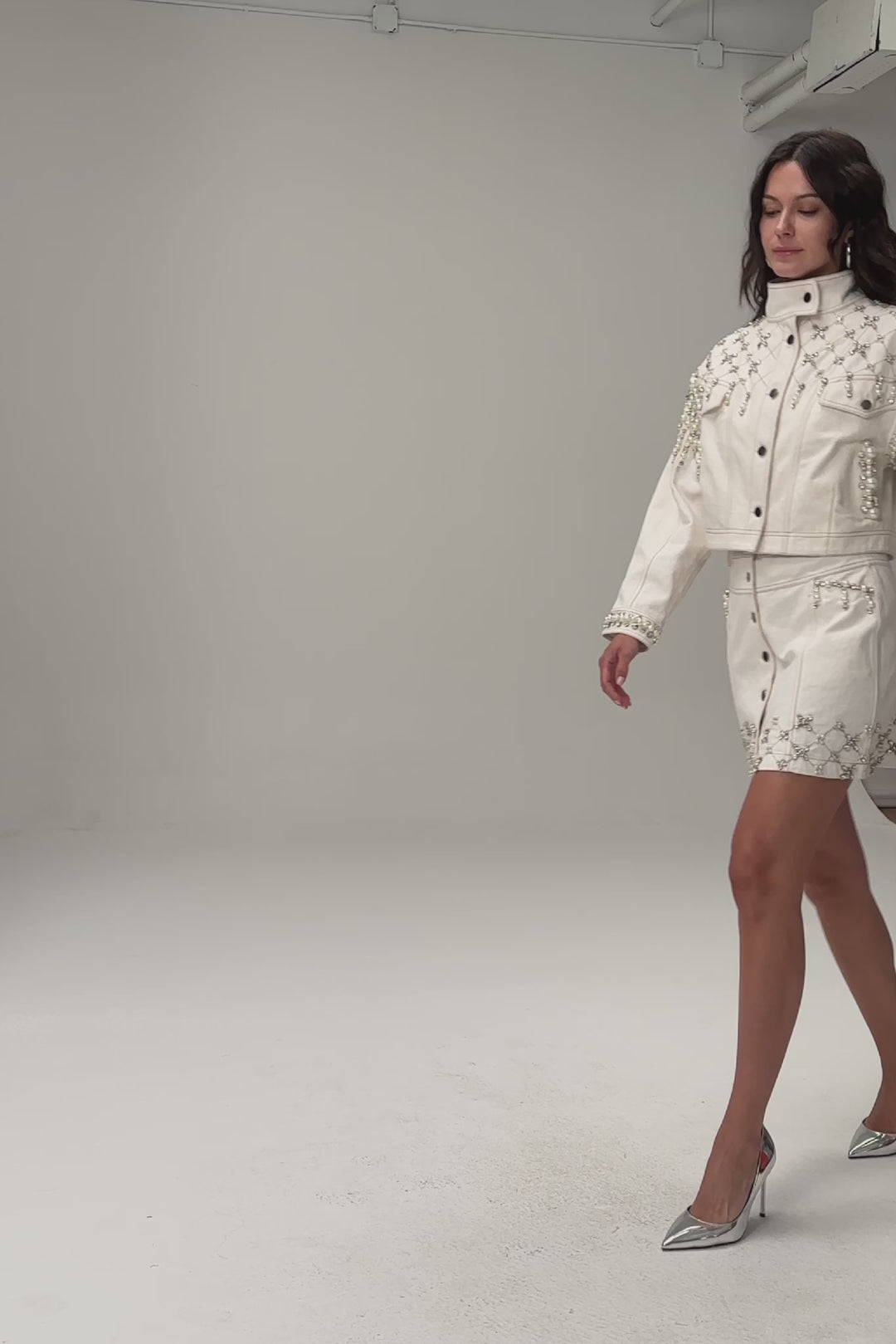 RHINSTONE HARPER SKIRT