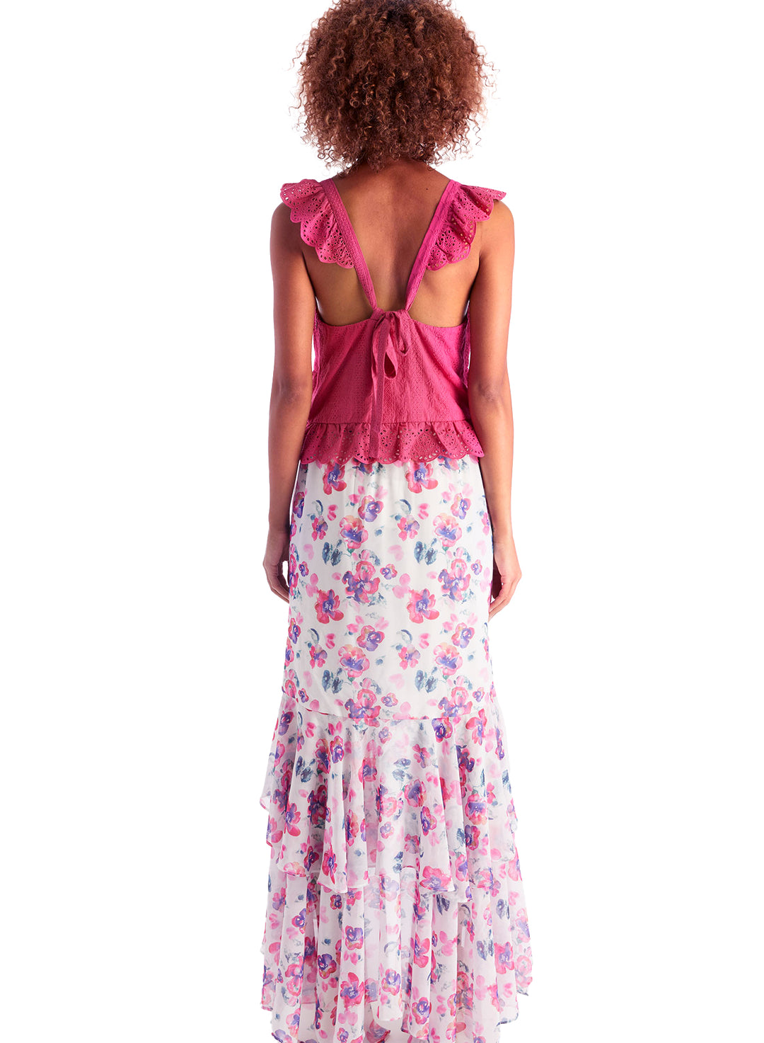 AVERY MAXI SKIRT - PINK FLORAL